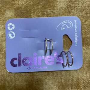 Two “sensitive solutions” ear cuffs from Claire’s. Brand new, never worn